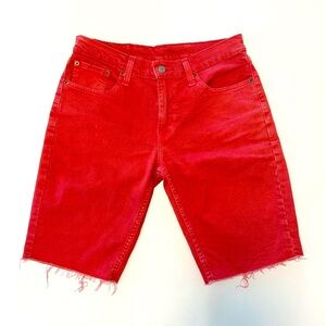 Men’s | Levi’s | 511 Denim Shorts | Red | 30